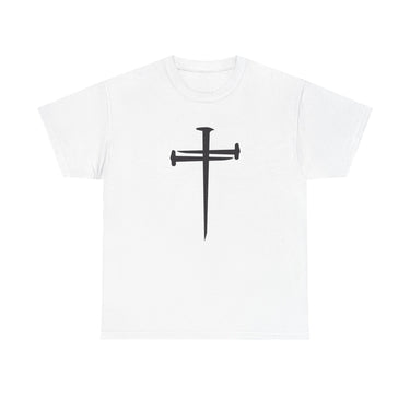 Nails of Grace T-Shirt | Christian Cross Apparel White