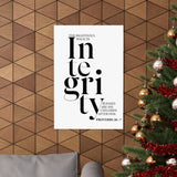Faith Culture - Walk in Integrity Christian Poster Proverbs 20:7 Scripture Wall Art