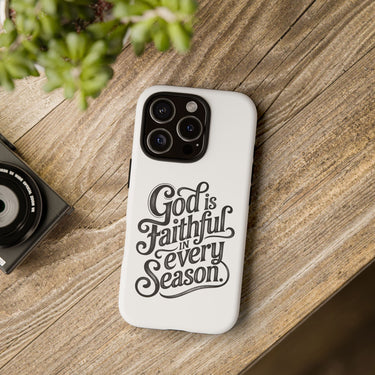 Faith Culture β God Is Faithful in Every Season Christian Tough Phone Case