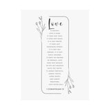 Faith Culture Love Is Patient 1 Corinthians 13 Christian Matte Poster | Love Never Fails Scripture Wall Art Print