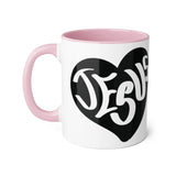 Faith Culture - Jesus in My Heart - Christian Accent Coffee Mug, 11oz