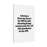 Faith Culture β Thanksgiving Praise Wall Art Matte Poster β Christian Gratitude Home Decor 24" x 36" (Vertical) 1.25"