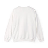 Faith Culture – Bold Red Maple Leaf Crewneck Sweatshirt – White | Iconic Canadian Symbol Pullover
