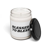 Faith Culture - Blessed to Bless Christian Soy Candle Thanksgiving Gift Eco-Friendly Home Décor 9oz Christmas Warmth 9oz