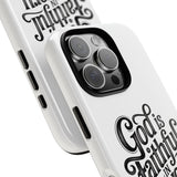Faith Culture β God Is Faithful in Every Season Christian Tough Phone Case iPhone 16 Pro Glossy