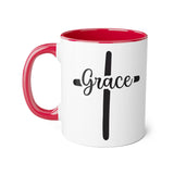 Faith Culture - Grace at the Cross - Christian Accent Coffee Mug, 11oz