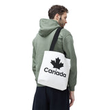Faith Culture β Canada Maple Leaf Tote Bag | Bold Black & White Canadian Carryall