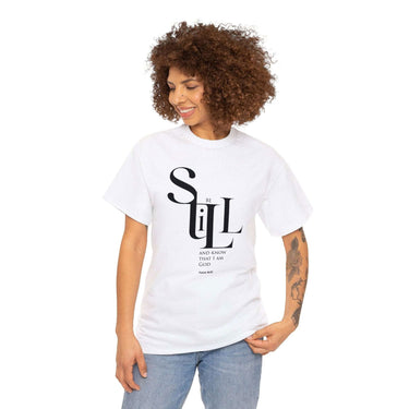 Faith Culture - Be Still and Know Psalm 46:10 - Christian Unisex Heavy Cotton Tee