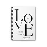 Faith Culture - Beloved by God - 1 John 4:19 - Christian Spiral Notebook One Size