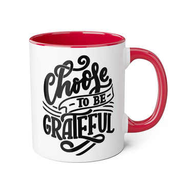 Faith Culture - Choose to Be Grateful - Christian Thanksgiving Accent Mug, 11oz