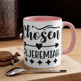 Faith Culture - Chosen Jeremiah - Christian Ceramic Accent Coffee Mug Pink 11oz
