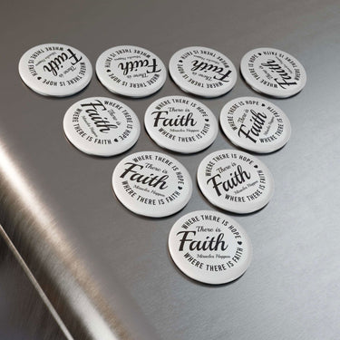 Faith Culture - Christian Button Magnet, Round (1 & 10 pcs) 10 pcs 2.25" Round