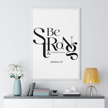 Faith Culture - Christian Home Décor - Be Strong and Courageous- Joshua 1:9 Wall Art