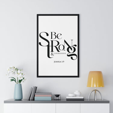 Faith Culture - Christian Home Décor - Be Strong and Courageous- Joshua 1:9 Wall Art