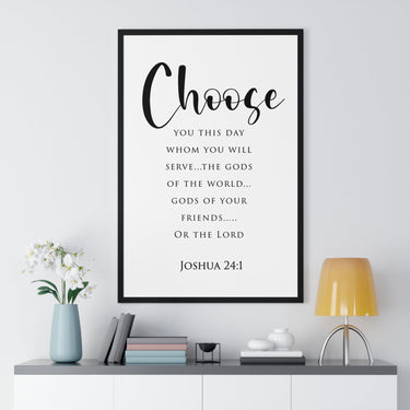 Faith Culture - Christian Home Décor - Covenant Renewing - Joshua 24:1 Wall Art