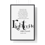 Faith Culture - Christian Home Décor - Do Not Fear, For I Am With You - Isaiah 41:10 Wall Art 24″ x 36″ Black
