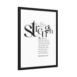 Faith Culture - Christian Home Décor - Faithful Reflection - Proverbs 24:34 Wall Art