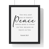 Faith Culture - Christian Home Decor - Peaceful Mind Wall Art - Faith Culture