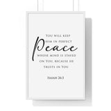 Faith Culture - Christian Home Decor - Peaceful Mind Wall Art - Faith Culture
