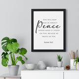 Faith Culture - Christian Home Decor - Peaceful Mind Wall Art - Faith Culture