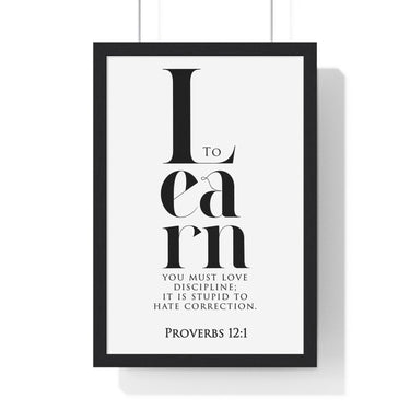 Faith Culture - Christian Home Décor - Wisdom's Path - Proverbs 12:1 Wall Art