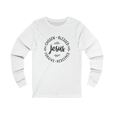 Faith Culture - Christian Unisex Jersey Long Sleeve Tee White