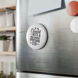 Faith Culture - Created With a Purpose -Christian Button Magnet, Round (1 & 10 pcs)