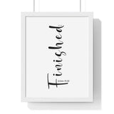 Faith Culture - Cry of Victory - John 19:30 - Christian Wall Art 11″ x 14″ White