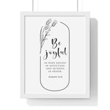 Faith Culture - Enduring Hope - Romans 12:12 - Christian Wall Art 11″ x 14″ White