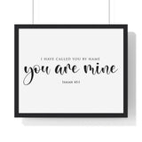Faith Culture - Fear Not - Isaiah 43:1 - Christian Wall Art 20" x 16" Black