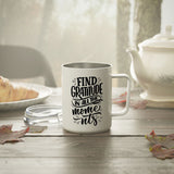 Faith Culture - Find Gratitude in All the Moments - Christian Thanksgiving Insulated Coffee Mug, 10oz 10oz White