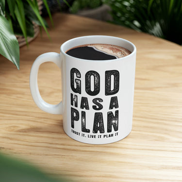 Faith Culture - GOD Has a Plan - Christian Ceramic Coffee Mug 11oz 11oz
