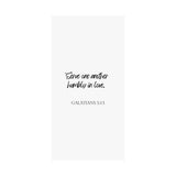 Faith Culture - Galatians 5:13 - Christian Home Decor - Serve in Love Wall Art