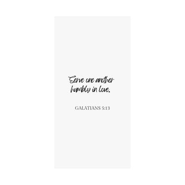 Faith Culture - Galatians 5:13 - Christian Home Decor - Serve in Love Wall Art