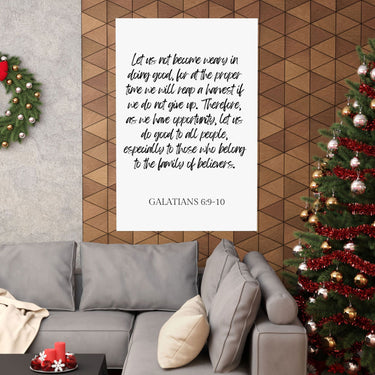 Faith Culture - Galatians 6:9-10 - Christian Wall Art - Do Good and Reap a Harvest Decor