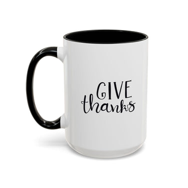 Faith Culture - Give Thanks - Christian Thanksgiving Coffee Mug, 11oz and 15oz