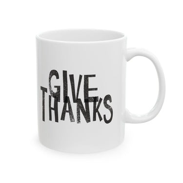 Faith Culture - Give Thanks - Christian Thanksgiving Mug, 11oz and 15oz