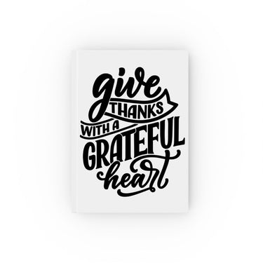 Faith Culture - Give Thanks with a Grateful Heart - Christian Hardcover Journal Blank 5.2" x 7.4"
