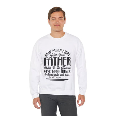 Faith Culture - Good Gifts - Christian Unisex Heavy Blendâ„¢ Crewneck Sweatshirt White
