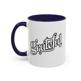 Faith Culture - Grateful - Christian Thanksgiving Accent Coffee Mug, 11oz and 15oz
