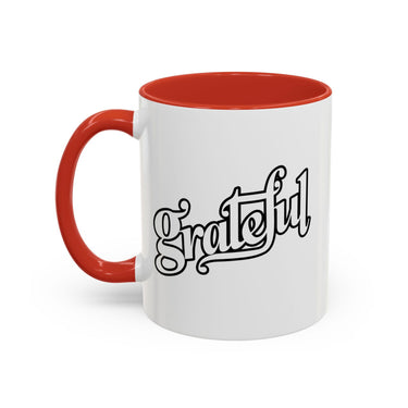 Faith Culture - Grateful - Christian Thanksgiving Accent Coffee Mug, 11oz and 15oz