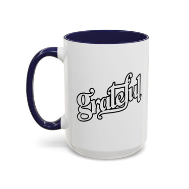 Faith Culture - Grateful - Christian Thanksgiving Accent Coffee Mug, 11oz and 15oz