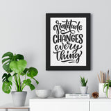 Faith Culture - Gratitude Changes Everything - Christian Thanksgiving Wall Art