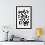 Faith Culture - Gratitude Changes Everything - Christian Thanksgiving Wall Art