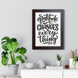 Faith Culture - Gratitude Changes Everything - Christian Thanksgiving Wall Art