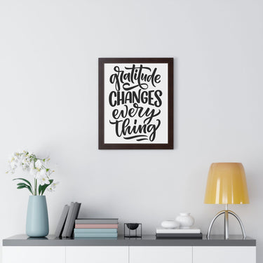 Faith Culture - Gratitude Changes Everything - Christian Thanksgiving Wall Art