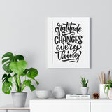 Faith Culture - Gratitude Changes Everything - Christian Thanksgiving Wall Art