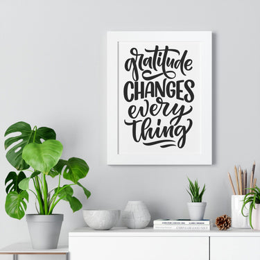Faith Culture - Gratitude Changes Everything - Christian Thanksgiving Wall Art
