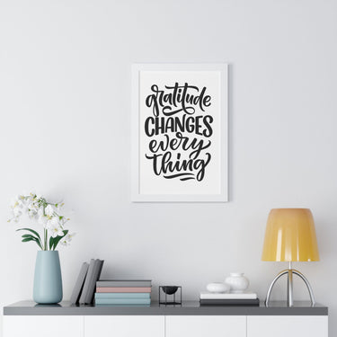 Faith Culture - Gratitude Changes Everything - Christian Thanksgiving Wall Art