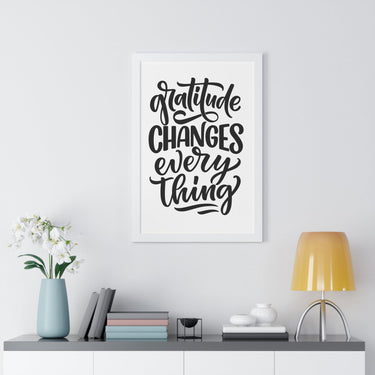 Faith Culture - Gratitude Changes Everything - Christian Thanksgiving Wall Art